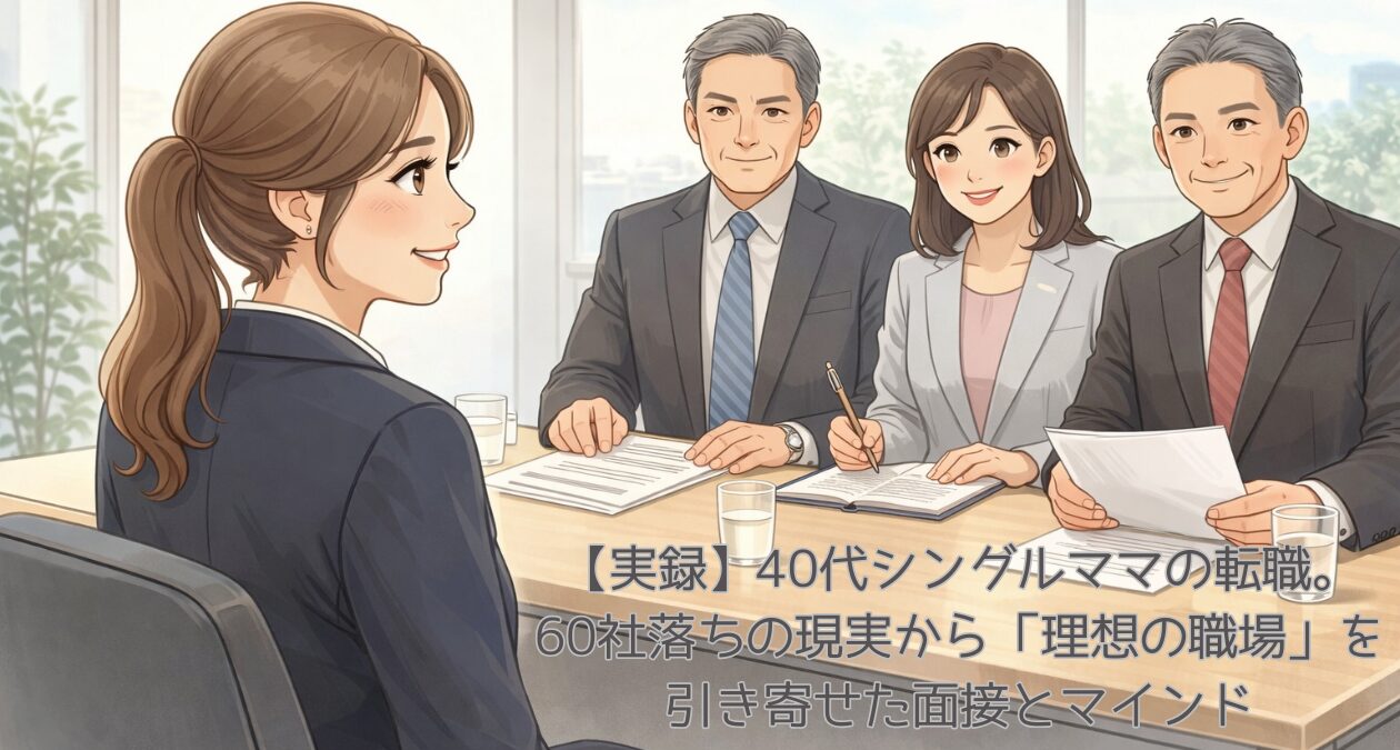 40代シングルママの転職活動 60社落ちから理想の職場を引き寄せた実録